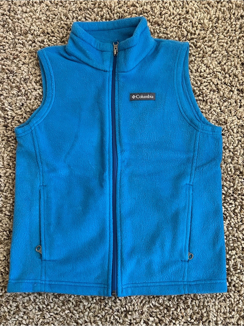 Columbia Kids Blue Full-Zip Fleece Vest